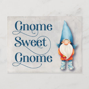 Cartão Postal De Anúncio Nova casa Mudamos Novo Endereço Hygge Gnomet