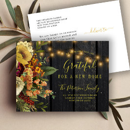 Cartão Postal De Anúncio Nova casa para as férias Ação de Graças