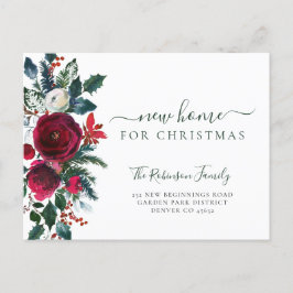 Cartão Postal De Anúncio Nova casa para mudança de Natal