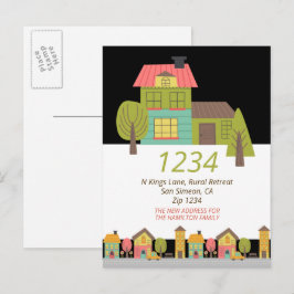 Cartão Postal De Anúncio Nova Casa Que Mudamos Para O Lançamento De Casa
