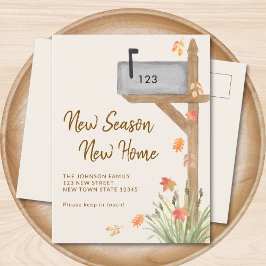 Cartão Postal De Anúncio Nova Estação de Movimentação do Novo Queda Domésti