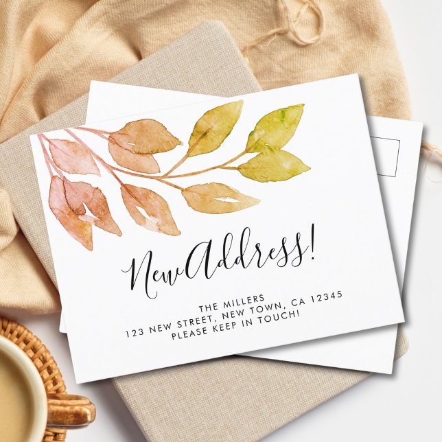 Cartão Postal De Anúncio Nova Mudança de Endereço (Criador carregado)