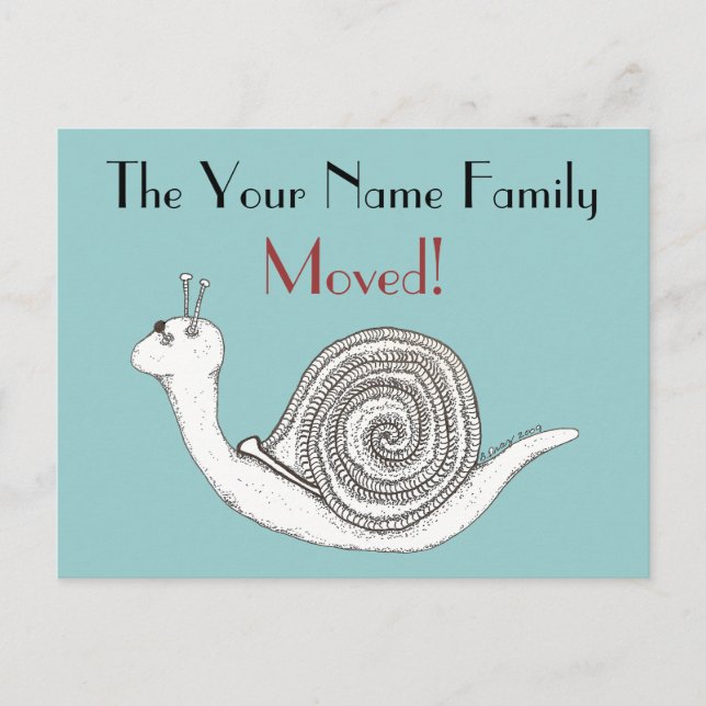 Cartão Postal De Anúncio Nova placa doméstica (Frente)