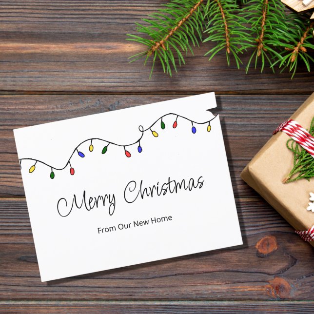 Cartão Postal De Anúncio Novas Luzes De Natal Festivas Em Movimento (Criador carregado)