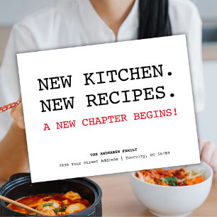Cartão Postal De Anúncio Novas Receitas Cozinha Foodie Mudamos