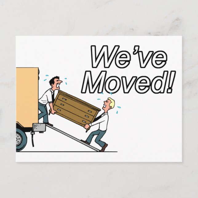 Cartão Postal De Anúncio Novo Endereço (Frente)