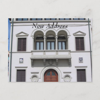 Cartão Postal De Anúncio Novo Endereço