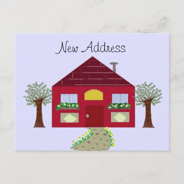 Cartão Postal De Anúncio Novo Endereço (Frente)