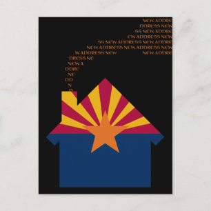 Cartão Postal De Anúncio novo endereço de arizona