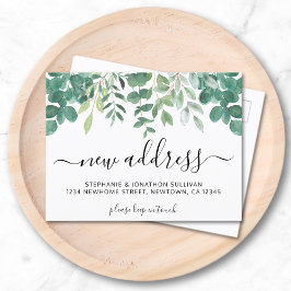 Cartão Postal De Anúncio Novo Endereço Eucalyptus em Movimento