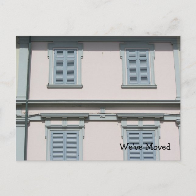 Cartão Postal De Anúncio Novo Endereço Novo Home (Frente)