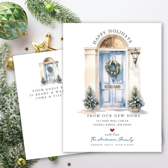 Cartão Postal De Anúncio Novo movimento da porta frontal inicial (Criador carregado)