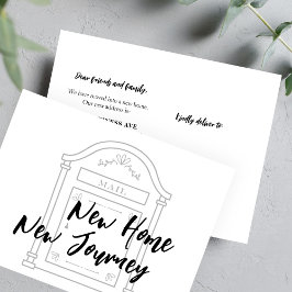 Cartão Postal De Anúncio Novo script doméstico minimalista simples movendo