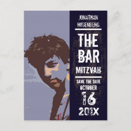 Cartão Postal De Anúncio O Bar de Rock Mitzvah Guarda a Data