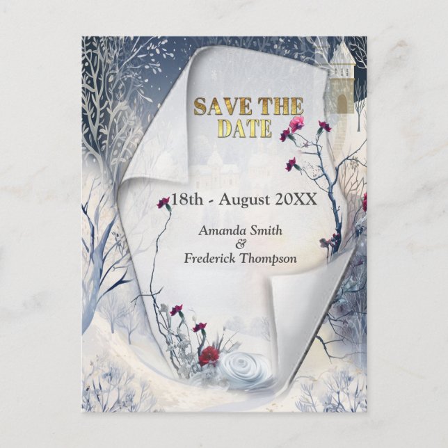 Cartão Postal De Anúncio O calor do sol no inverno (Frente)