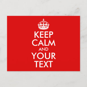 Cartão Postal De Anúncio O vermelho do vintage mantem a calma e o seu texto
