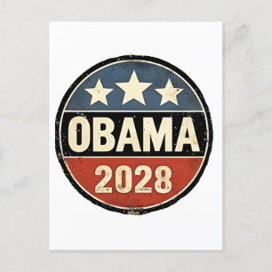 Cartão Postal De Anúncio Obama 2028 Eleição EUA Política