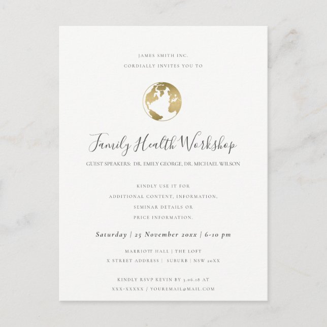 CARTÃO POSTAL DE ANÚNCIO OFICINA EVENTO ROSA PRETO PRETO ROSADO EUCALIPTO (Frente)