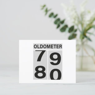 Cartão Postal De Anúncio Oldômetro de 80 Anos