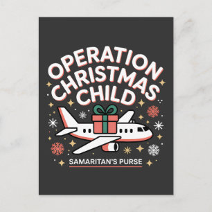 Cartão Postal De Anúncio Operação Criança de Natal Bolsa do Samaritano