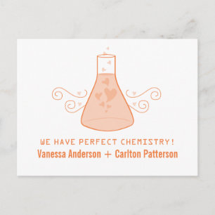 Cartão Postal De Anúncio Orange Sweet Chemistry Salve o Cartão-Postal
