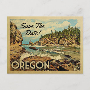 Cartão Postal De Anúncio Oregon Salve O Dia Postais Vintage