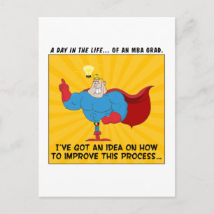Cartão Postal De Anúncio Os Formandos MBA conhecem as respostas para todos 