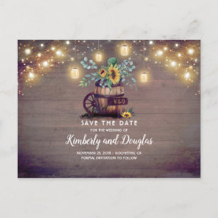 Cartão Postal De Anúncio Os frascos de pedreiro e a queda rústica do