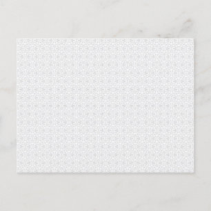 Cartão Postal De Anúncio Padrão de Azulejo Geométrico Cinza Claro