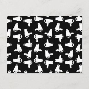 Cartão Postal De Anúncio Padrão de Impressão de Secador de Cabelo Temático 