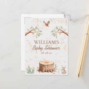 Cartão Postal De Anúncio Painel de Fundo Personalizado para Chá de Bebê Boh