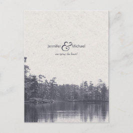 Cartão Postal De Anúncio paisagem de lago de montanha plácida foto antiga a