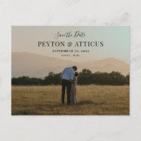 Paisagem de Letra de Script Foto para Salvar o Car