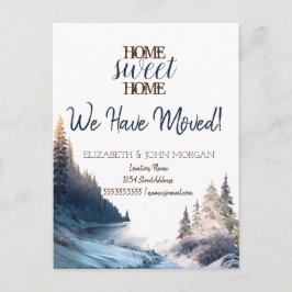 Cartão Postal De Anúncio Paisagem Montanha Casa Doce Casa
