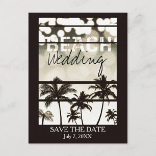 Cartão Postal De Anúncio Palmeiras do Partido da Praia, Árvores Brancas Tro