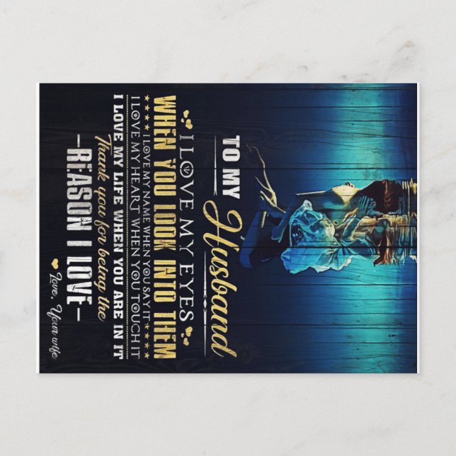 Cartão Postal De Anúncio Para Meu Marido | Citações de Amor Para o Pai | (Frente)