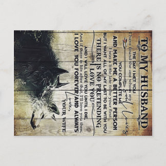 Cartão Postal De Anúncio Para o meu marido presente | Carta Para Ele | Casa