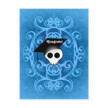 Parabéns ao crânio da graduação gótica