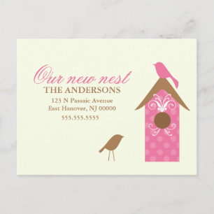 Cartão Postal De Anúncio Pássaros Anunciam Movimentação