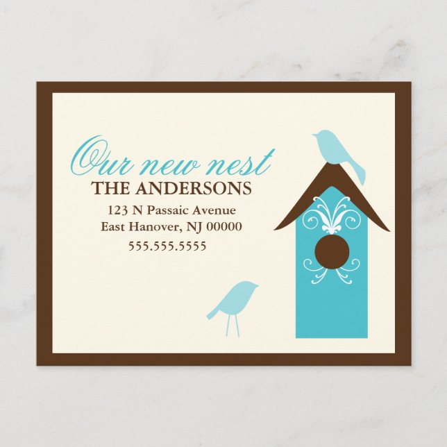 Cartão Postal De Anúncio Pássaros Anunciam Movimentação (Frente)