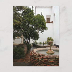 Cartão Postal De Anúncio Pátio espanhol