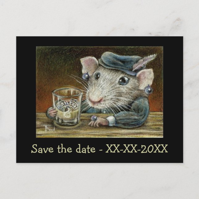 Cartão Postal De Anúncio Patricia, o rato (Frente)