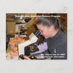 Cartão Postal De Anúncio PB170325, a ciência Prog da academia cristã de