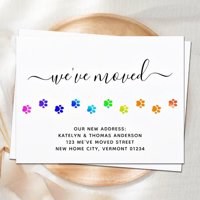 Cartão Postal De Anúncio Peças Andando Coloridas Personalizadas Movendo (Criador carregado)