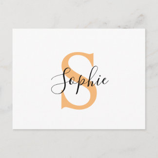 Cartão Postal De Anúncio Personalised Your Name, Custom Name, Birthday Gift