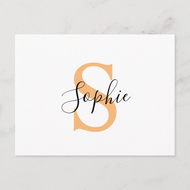 Cartão Postal De Anúncio Personalised Your Name, Custom Name, Birthday Gift (Frente)