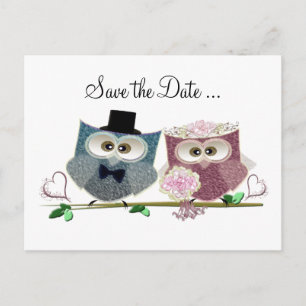 Cartão Postal De Anúncio Personalizar Salve o Cartão-Postal de Casamento de
