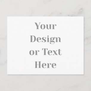 Cartão Postal De Anúncio Personalizável Seu Design ou Texto Aqui Personaliz