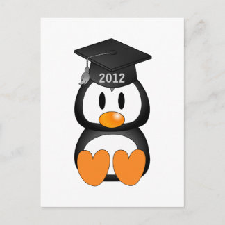Cartão Postal De Anúncio Pinguim de Formatura