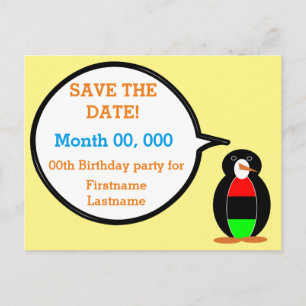 Cartão Postal De Anúncio Pinguim Ms Personalizado Diáspora Africana Falante
